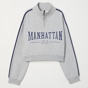 H&M cropped sweatshirt